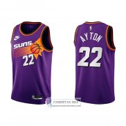 Camiseta Phoenix Suns Deandre Ayton NO 22 Classic 2022-23 Violeta