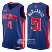 Camiseta Pistons Boban Marjanovic Icon 2017-18 Azul