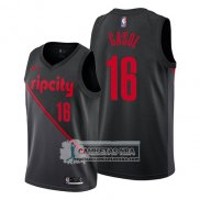 Camiseta Portland Trail Blazers Pau Gasol Ciudad 2019 Negro