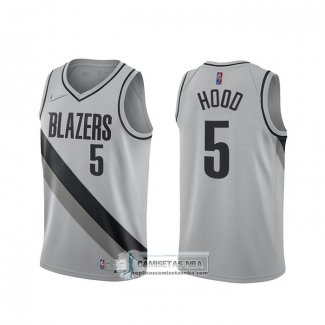 Camiseta Portland Trail Blazers Rodney Hood Earned 2020-21 Gris