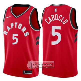 Camiseta Raptors Bruno Caboclo Icon 2017-18 Rojo