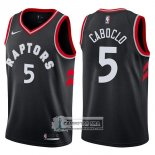 Camiseta Raptors Bruno Caboclo Statement 2017-18 Negro