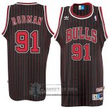 Camiseta Retro Bulls Rodman Negro