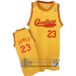 Camiseta Retro Cavaliers James 2009 Amarillo