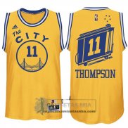 Camiseta Retro City Bus Warriors Thompson Amarillo