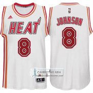 Camiseta Retro Heats Johnson Blanco