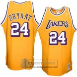 Camiseta Retro Lakers Bryant Amarillo