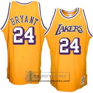 Camiseta Retro Lakers Bryant Amarillo