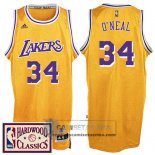 Camiseta Retro Lakers O'neal Amarillo