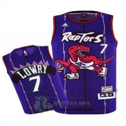 Camiseta Retro Nino Raptors Lowry Purpura