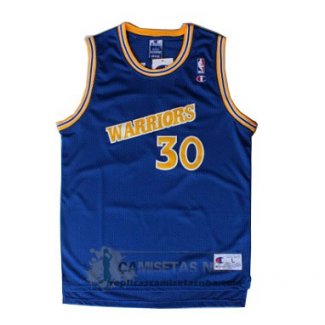 Camiseta Retro Warriors Curry Azul