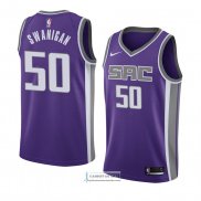 Camiseta Sacramento Kings Caleb Swanigan Icon 2018 Violeta