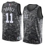 Camiseta San Antonio Spurs Bryn Forbes Ciudad 2018 Gris