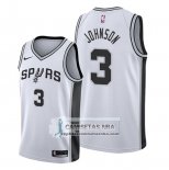 Camiseta San Antonio Spurs Keldon Johnson Association 2019-20 Blanco