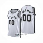 Camiseta San Antonio Spurs Personalizada Association 2024-25 Blanco
