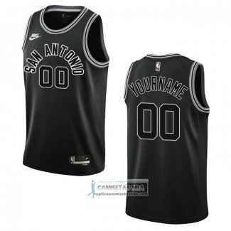 Camiseta San Antonio Spurs Personalizada Classic 2022-23 Negro