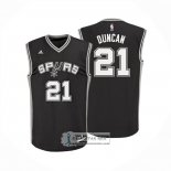 Camiseta San Antonio Spurs Tim Duncan NO 21 Icon Negro