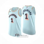 Camiseta San Antonio Spurs Victor Wembanyama NO 1 Ciudad 2024-25 Verde