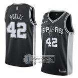 Camiseta Spurs Jakob Poeltl Icon 2018 Negro