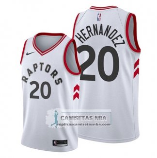 Camiseta Toronto Raptors Dewan Hernandez Association Blanco