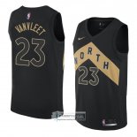 Camiseta Toronto Raptors Frojo Vanvleet Ciudad 2018 Negro