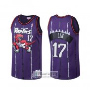 Camiseta Toronto Raptors Jeremy Lin Hardwood Classics Violeta