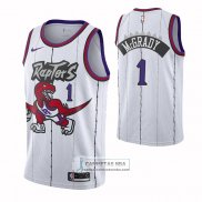 Camiseta Toronto Raptors Tracy Mcgrady NO 1 Classic Edition Blanco