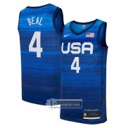 Camiseta USA 2021 Bradley Beal NO 4 Azul