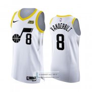 Camiseta Utah Jazz Jarred Vanderbilt NO 8 Association Autentico 2022-23 Blanco