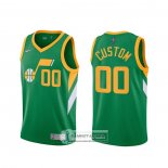 Camiseta Utah Jazz Personalizada Earned 2020-21 Verde