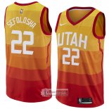 Camiseta Utah Jazz Thabo Sefolosha Ciudad 2018 Amarillo