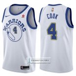 Camiseta Warriors Quinn Cook Classic 2017-18 Blanco