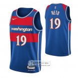 Camiseta Washington Wizards Raul Neto NO 19 Ciudad 2021-22 Azul