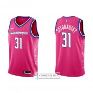 Camiseta Washington Wizards Tomas Satoransky NO 31 Ciudad 2022-23 Rosa