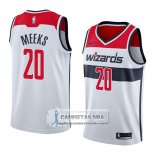 Camiseta Wizards Jodie Meeks Association 2018 Blanco