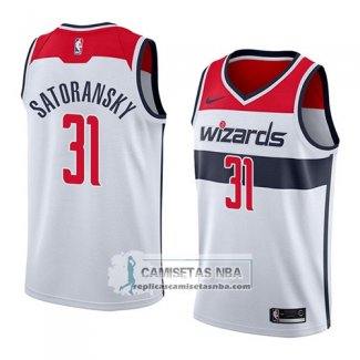 Camiseta Wizards Tomas Satoransky Association 2018 Blanco