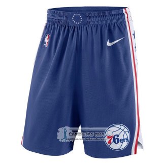 Pantalone 76ers 2017-18 Azul