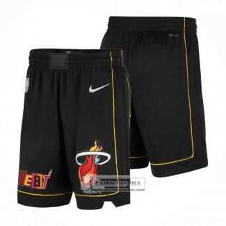 Pantalone Miami Heat Ciudad 2021-22 Negro