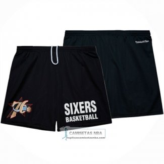 Pantalone Philadelphia 76ers Mitchell & Ness Hardwood Classics Negro