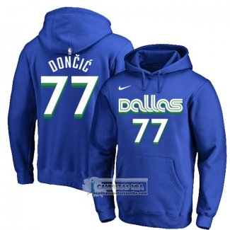 Sudaderas con Capucha Dallas Mavericks Luka Doncic Ciudad 2022-23 Azul