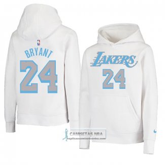 Sudaderas con Capucha Los Angeles Lakers Kobe Bryant Ciudad Blanco