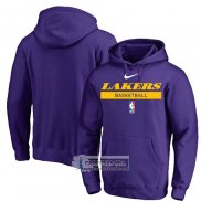 Sudaderas con Capucha Los Angeles Lakers Practice Performance 2022-23 Violeta