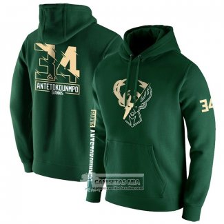 Sudaderas con Capucha Milwaukee Bucks Giannis Antetokounmpo Verde