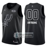 Camiseta All Star 2018 San Antonio Spurs Nike Personalizada Negro