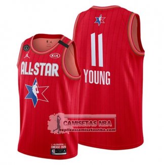 Camiseta All Star 2020 Atlanta Hawks Trae Young Rojo