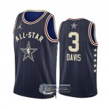 Camiseta All Star 2024 Los Angeles Lakers Anthony Davis NO 3 Azul