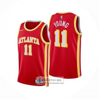 Camiseta Atlanta Hawks Trae Young NO 11 Icon 2025-26 Rojo