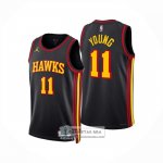 Camiseta Atlanta Hawks Trae Young NO 11 Statement 2025-26 Negro