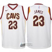 Camiseta Nino Cavaliers James 2017-18 Blanco