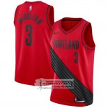 Camiseta Blazers C.J. McCollum 2017-18 Rojo